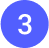 Blue 3 icon